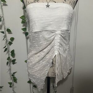 Electric Family White Strapless Dress
